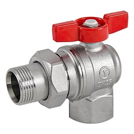 Eck-Kugelhahn 1/2'' IG x 1/2'' AG mit Verschr. - konisch dichtend - R789X003
