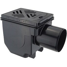 KESSEL Kellerablauf Drehfix - DN100 - mit R�ckstaudoppelverschluss - Rost 150 x 190 mm - 27301