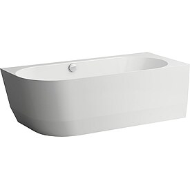 Laufen Pro Raumspar-Badewanne Marbond Rundung links, 1800 x 590 x 800 mm, wei� - H2449550000001