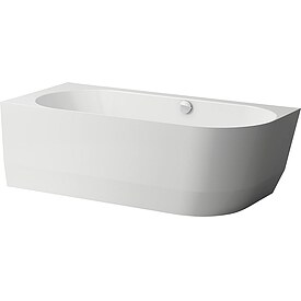 Laufen Pro Raumspar-Badewanne Marbond Rundung rechts, 1800 x 590 x 800 mm, wei� - H2449560000001