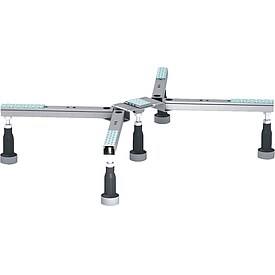 MEPA Brausewannenfuss BW - fr Stahl- und Acrylduschwannen von 700 x 700 bis 1000 x 1000 mm - verschiedene Ausfhrungen
