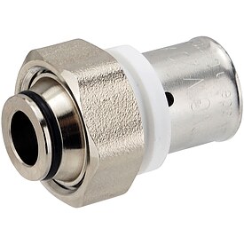 Press-Verschraubung vernickelt mit �berwurfmutter 3/4'' IG - mit Eurokonus - f�r Alu-Verbundrohr 20 x 2,0 mm