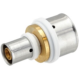 Pressfitting-Kupplung 32 x 3,0 mm - 16 x 2,0 mm f�r MV-Rohr