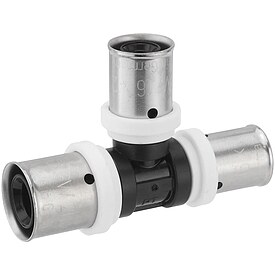 Pressfitting-T-St�ck PPSU - reduziert - 20 x 2,0 - 16 x 2,0 - 16 x 2,0 mm f�r MV-Rohr