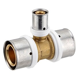Pressfitting-T-Stck - Mittelabgang reduziert - 32 x 3,0 - 16 x 2,0 - 32 x 3,0 mm fr MV-Rohr