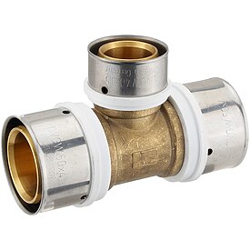 Pressfitting-T-St�ck - Mittelabgang reduziert - 50 x 4,0 - 40 x 3,5 - 50 x 4,0 mm f�r MV-Rohr