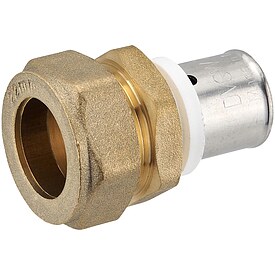 Pressfitting-bergang 20 x 2,0 mm MV-Rohr auf Klemmverschraubung fr 22 mm Kupferrohr