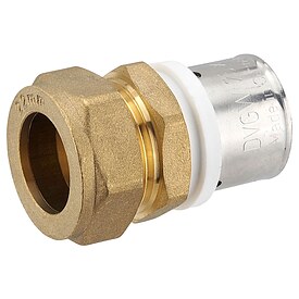 Pressfitting-bergang 26 x 3,0 mm MV-Rohr auf Klemmverschraubung fr 22 mm Kupferrohr