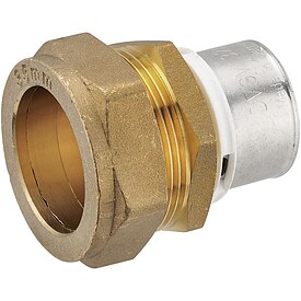 Pressfitting-�bergang 32 x 3,0 mm MV-Rohr auf Klemmverschraubung f�r 35 mm Kupferrohr