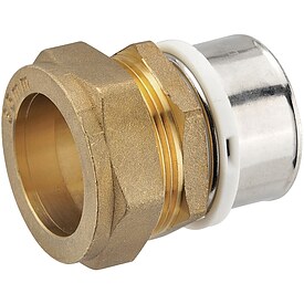 Pressfitting-�bergang 40 x 3,5 mm MV-Rohr auf Klemmverschraubung f�r 35 mm Kupferrohr
