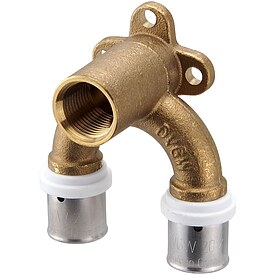 Pressfitting-Wandwinkel - doppelt U-Form gebogen - 20 x 2 mm - 1/2 Zoll Innengewinde f�r Verbundrohr