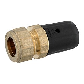 Steck-�bergang 16 x 2 mm MV-Rohr auf 15 mm Kupferrohr Schraubanschluss