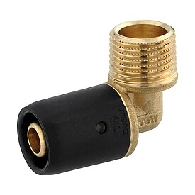 Steck-Winkel 90� - 16 x 2,0 mm - 1/2'' AG f�r Mehrschicht-Verbundrohr