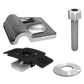 K2 Systems PV-Befestigung Blitzschutzklemme Festklemmen 8 mm fr Single- und SolidRail-System