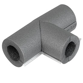 Iso-T-Stck selbstklebend fr Rohre  26 - 28 mm - Dmmschichtdicke 13 mm - 50% GEG