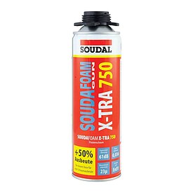 SOUDAFOAM GUN X-TRA 750 - gebrauchsfertiger Polyurethan-Hartschaum / Bauschaum fr Pistole - Dose 500 ml
