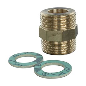 Doppelnippel 3/4'' fr Solar-Edelstahl-Wellrohr DN 16