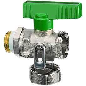 SIMPLEX KFE-Kugelhahn 1/2'' Durchgangsform fr Trinkwasser (DVGW) - selbstd. - PN16 - vernickelt