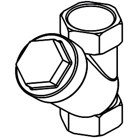Carrier Schmutzfilter 1 Zoll in Y-Bauweise