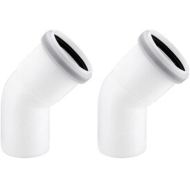 Viessmann Bogen 45 Grad (2 St�ck), � 80 mm, Kunststoff (PPs) - 7194315