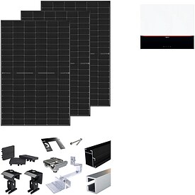 Viessmann PV-Paket XXS mit 10 Modulen Glas-Glas black frame, Montagesystem Aufdach - Z032041