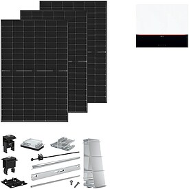 Viessmann PV-Paket XXS mit 10 Modulen Glas-Glas black frame, Montagesystem Flachdach S�d - Z032061