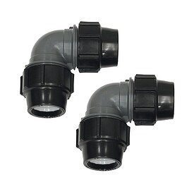 Vaillant Winkelkupplung 90 (2 Stck) zur Umlenkung von PE-Verbindungsrohr 50 x 4,6 - 0020112793