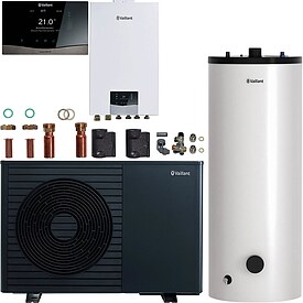 Vaillant W�rmepumpenpaket 4.1307 aroTHERM pro /7.1 VWL 75/7.1 A mit Hydraulikstation, Speicher 250 l, Regelung VRC 720/3 - 8000050508