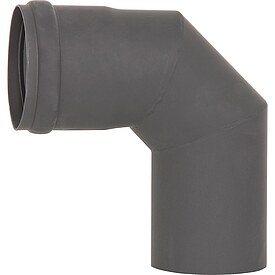 Pellet-Abgasrohr-Bogen 90� � 80 mm, lackiert, mit Silikondichtung