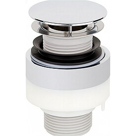 Schaftventil 1 1/4&ldquo; Alape VT.2 verchromt, f�r Becken ohne �berlauf - � 63 mm