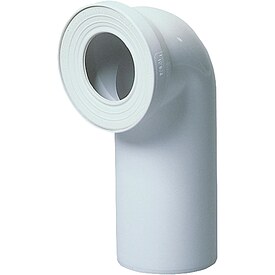 WC-Anschlussstck DN100, 90, Wei