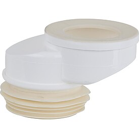 WC Anschluss exzentrisch 60 mm - Wei� - � 100 mm