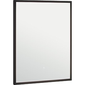 LED-Spiegel Oselva mit Touch-Schalter, mit schwarzem Rahmen, in versch. Gren