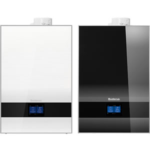 Buderus Gas-Brennwerttherme Logamax plus GB192i.2 wei oder schwarz - 15 kW