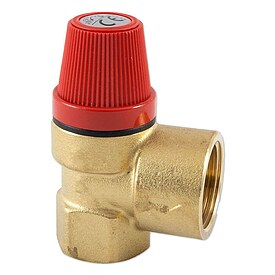 Caleffi Sicherheitsventil 1/2'' IG fr Heizung - 3 bar - bis 120C - Auslass 3/4'' IG - 532043