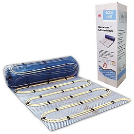 jollytherm Warmwasser Fubodenheizung Aquaheat 2,5 m - Heizmatte 3,1 x 0,8 m inkl. Anschlussleitungen - 10030