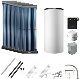 Buderus Solaranlage Logaplus S116 - 6 Kollektoren (7,32m) SKR10 CPC mit Kombispeicher Logalux P750 S