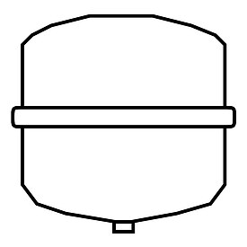 Viessmann Vitoset Membran-Druckausdehnungsgef fr Heizung - 25 bis 140 Liter - wei