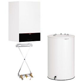 Viessmann Gas-Brennwert-Paket Vitodens 200-W 11 kW mit Warmwasserspeicher Vitocell 100-W