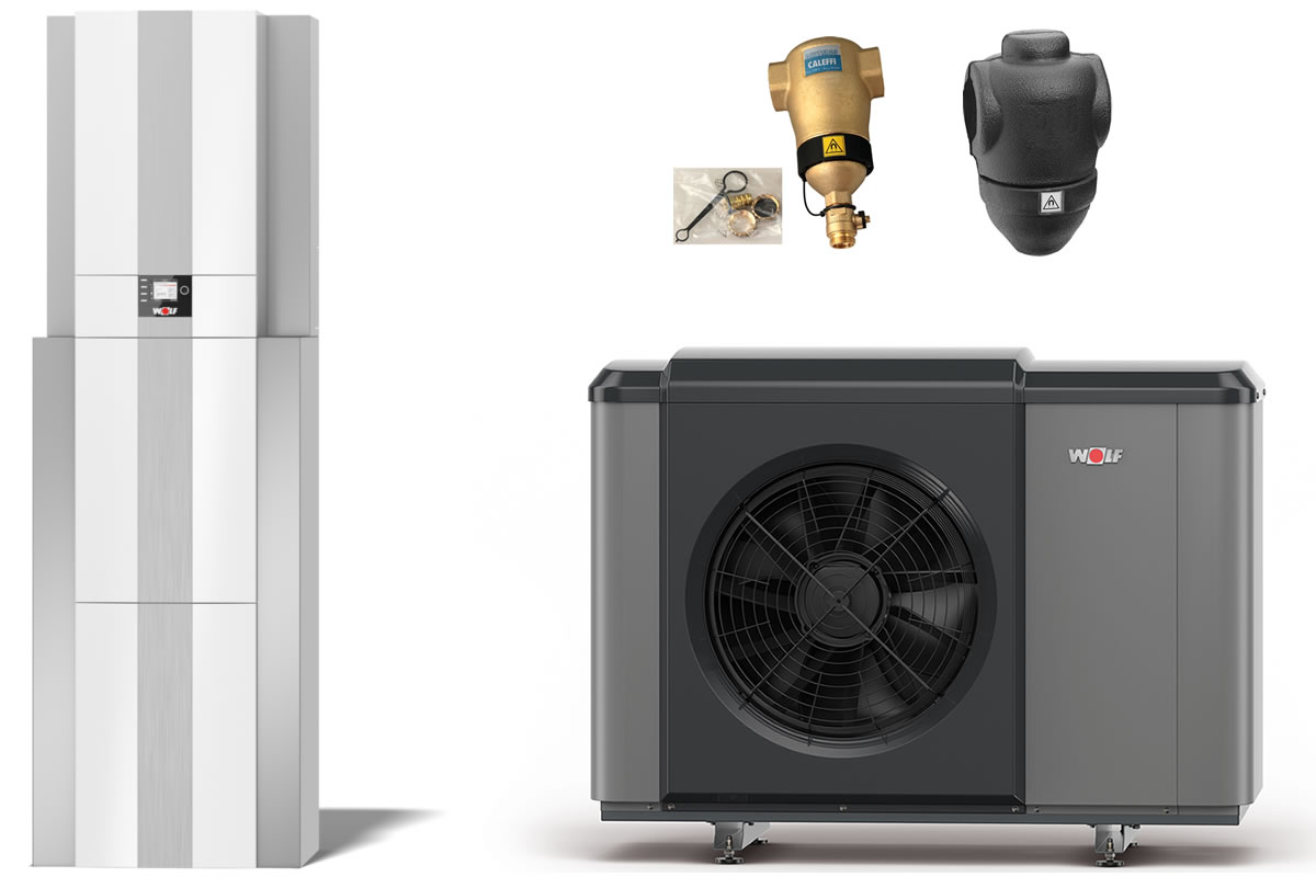 WOLF Luft/WasserWärmepumpenCenterPaket CHCMonoblock 10/20035 WOLF Luft/WasserWärmepumpenCenterPaket CHCMonoblock 10/20035