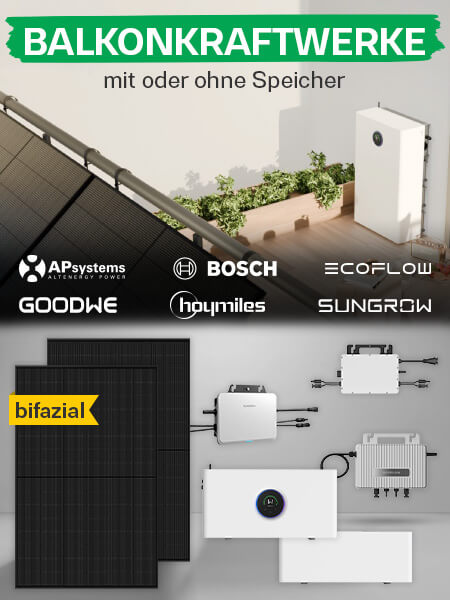 Balkonkraftwerk 800 W / 1.600 W kaufen - günstige Sets namhafter Hersteller