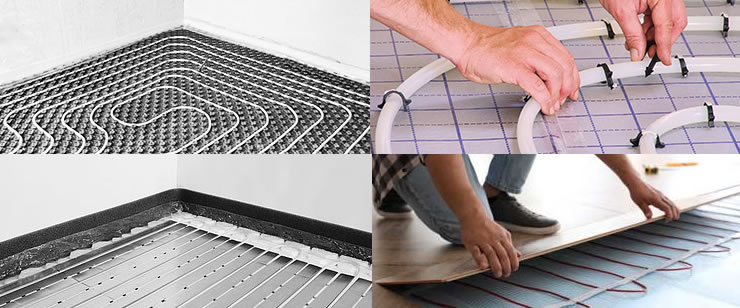 Fußbodenheizungssysteme