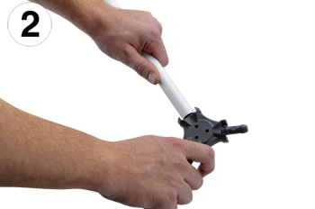 Alu-Verbundrohr wird kalibriert